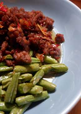 Tumis Buncis Daging Cincang