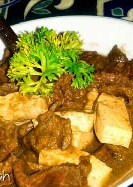 Semur daging kecap dan tahu