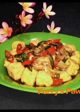 Tahu Krispi Siram Saus Teriyaki