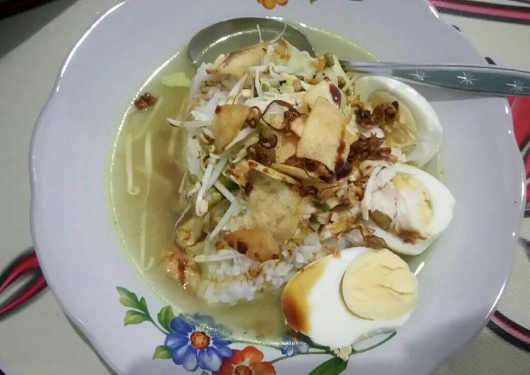 resep lengkap untuk Soto ayam bening segar