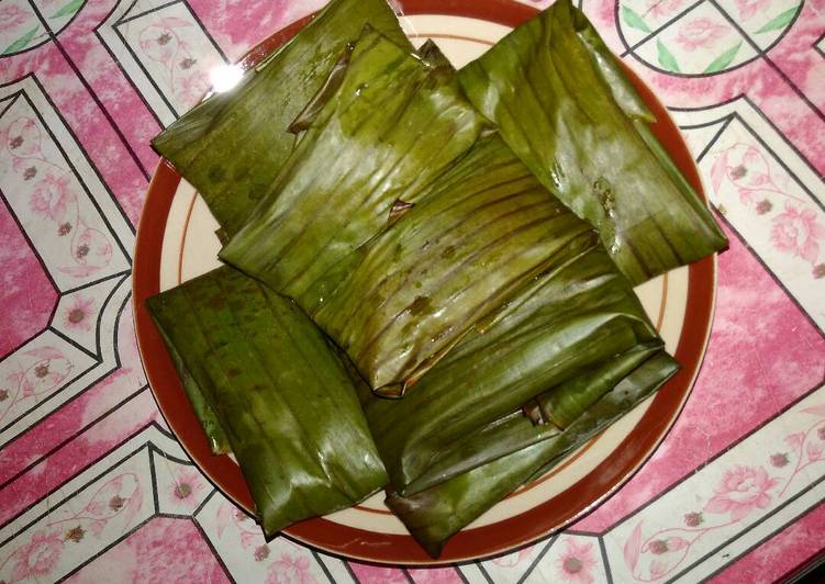 resep Talam singkong bungkus daun pisang