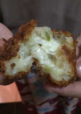 Pompom potato with mozzarella