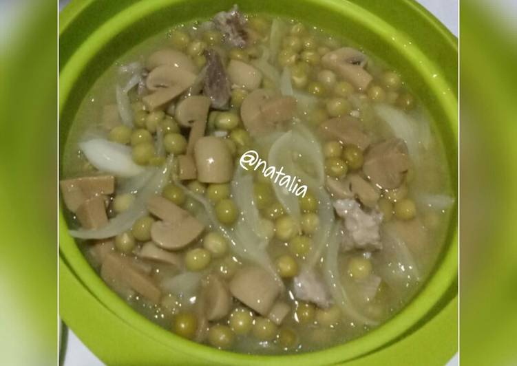 gambar untuk resep makanan Tumis kacang polong dan jamur kaleng