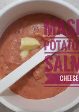 Mashed Potato with salmon cheese + UB (6M+)