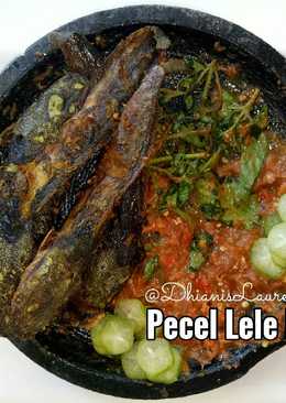 Pecel lele kemangi sambal terasi