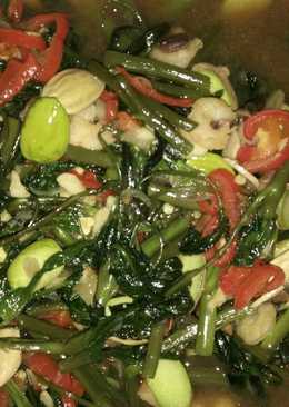 Kangkung tauco pete