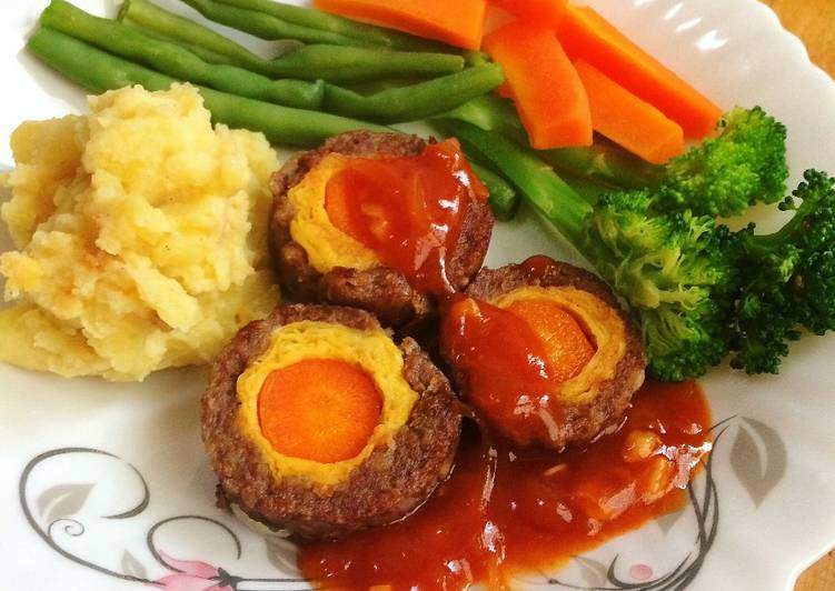 Resep Bistik Rolade Sapi With mashed potato By Nennynennski