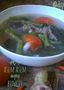 Asem asem daging daun kedondong