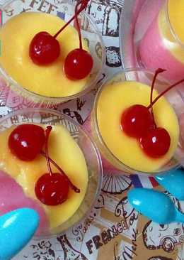 Puding Puyo & Vla homemade lembut milky