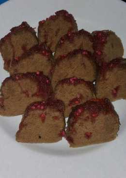 Bolu Kukus Coklat Permen Pink
