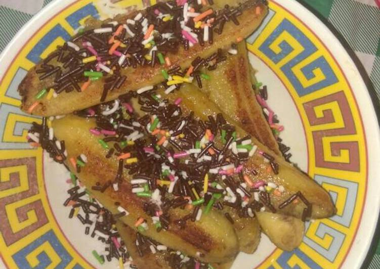 resep makanan Pisang bakar teflon