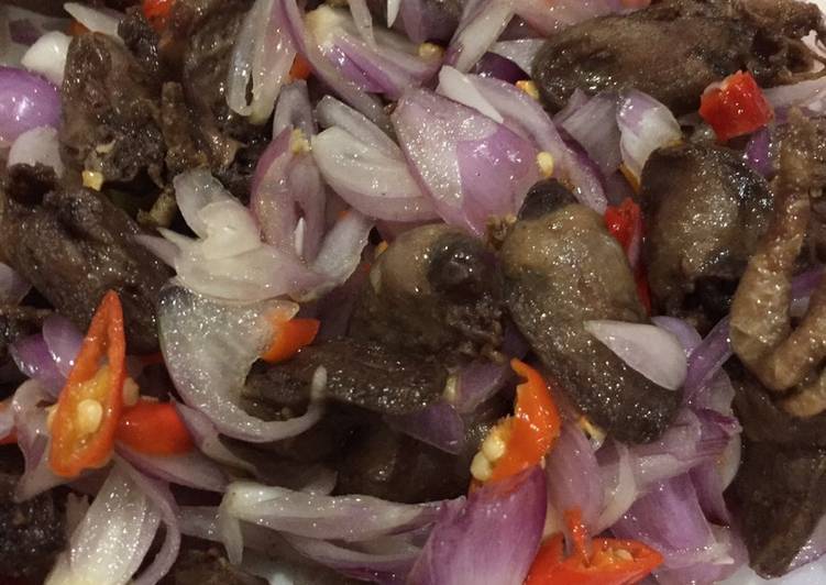 Jantung Ayam Goreng Sambal Matah recipe main photo