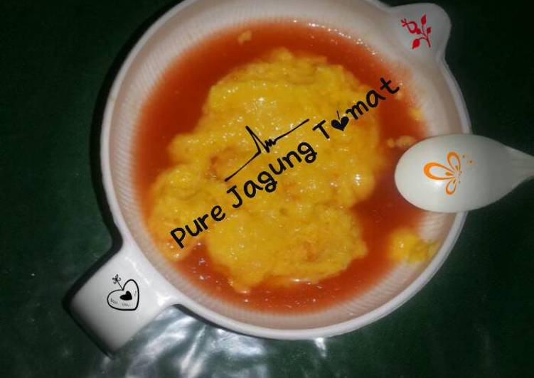 resep masakan Pure Jagung Tomat Usia 6 Bulan