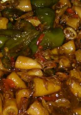 Cumi asin masak kecap