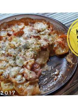 Kentang sosis panggang