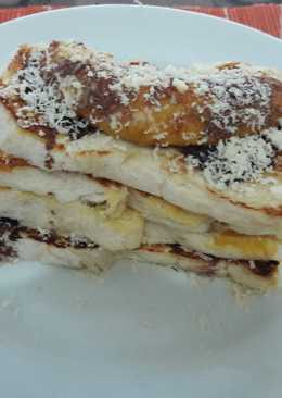 Roti bakar coklat pisang selai kacang keju# indonesia memasak