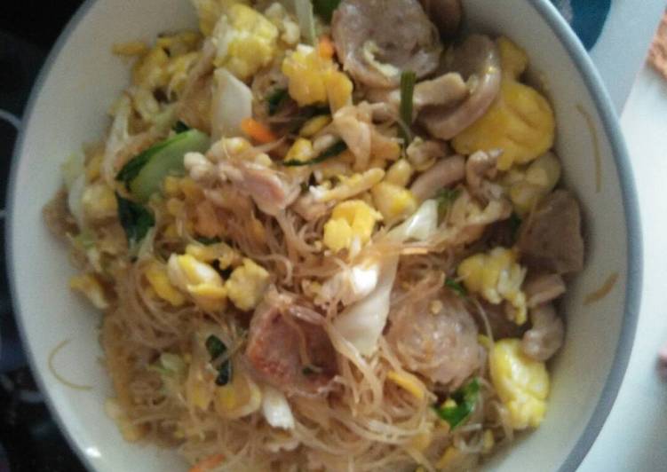 cara membuat Bihun goreng special