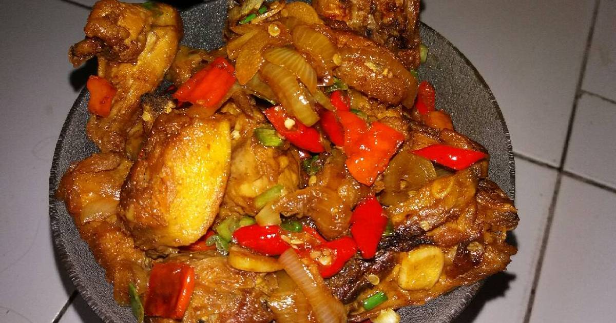 Resep Ayam kecap manis pedas ala Layla Nugraha