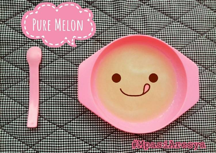 resep masakan Mpasi 6m+ : Pure Melon