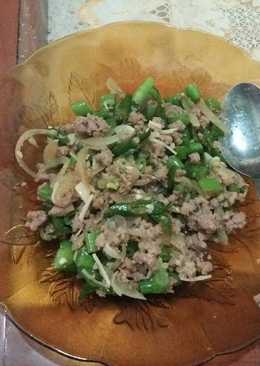 Diet mayo dinner day 1 tumis buncis daging giling