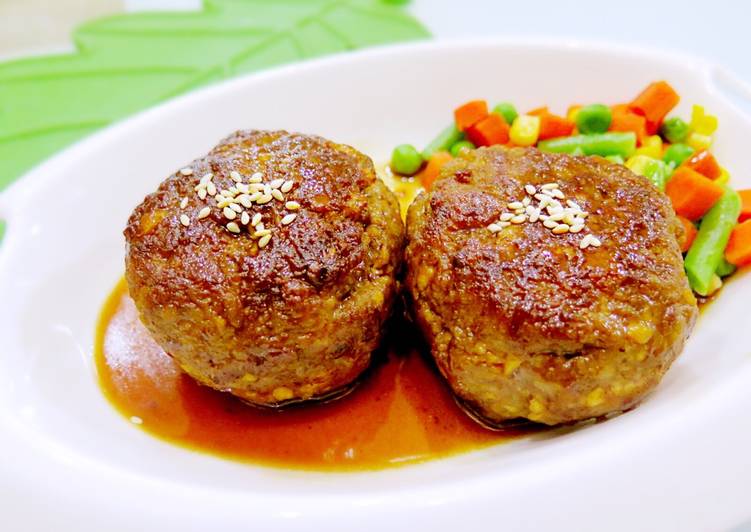 gambar untuk cara membuat Tofu Hamburger Steak