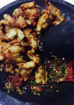 Jamur Tiram Goreng Tepung Sambel Penyet