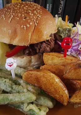 Burger beef teriyaki
