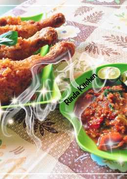 Ayam Kremes Ala mbok Berek dgn Sambal Kemangi