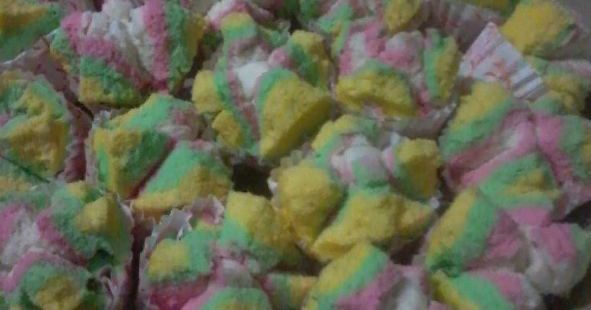 Resep Bolkus pelangi mekar