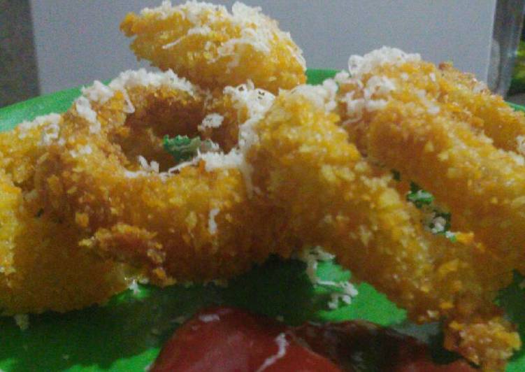 gambar untuk resep makanan Onion ring kriuk kriuk