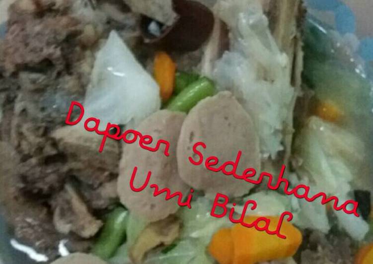 cara membuat Sup Bakso Tulang Sapi Endeeess