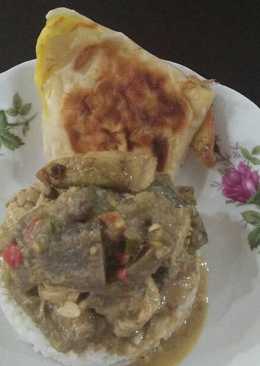 Martabak Sederhana dari Kulit Lumpia dg sedikit minyak