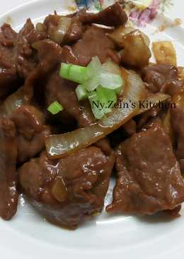 Daging sapi Kecap Inggris (Stir Fry Beef In Worcestershire sauce