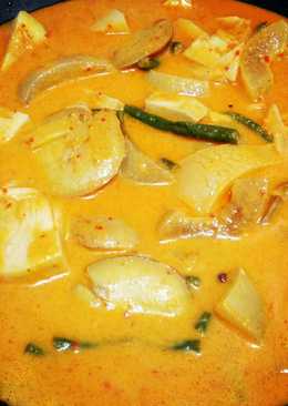 Gulai nangka kikil jengkol ala padang