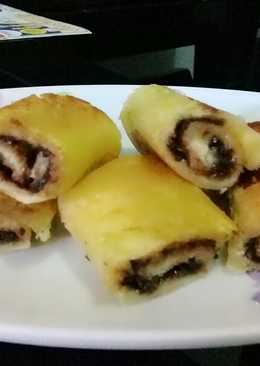 Roti tawar gulung isi coklat keju..#cmilan simple utk suguhan