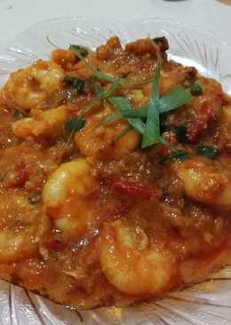 Tumis Udang Asam Manis