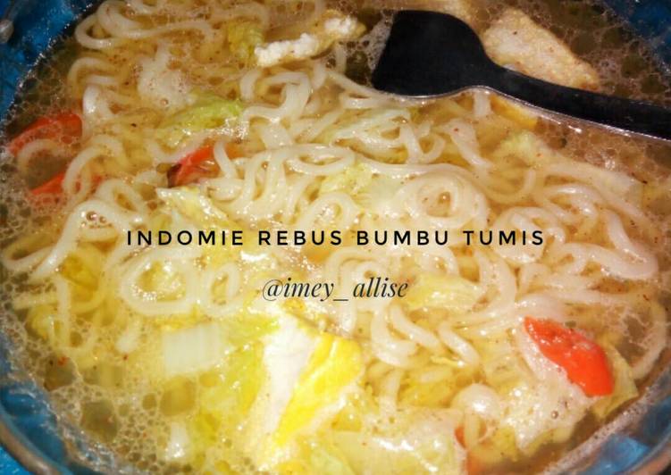 cara membuat Indomie rebus bumbu tumis