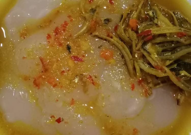 gambar untuk resep Papeda dan ikan teri kuah kuning