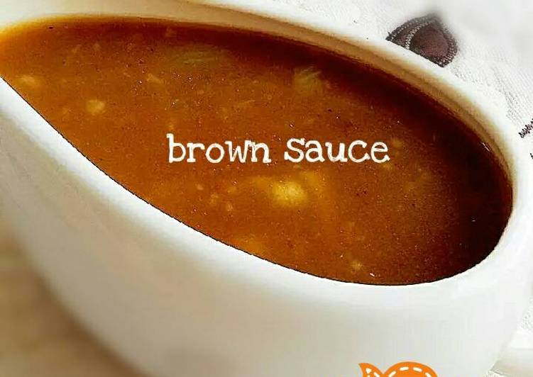 cara membuat Brown Sauce (untuk Steak)