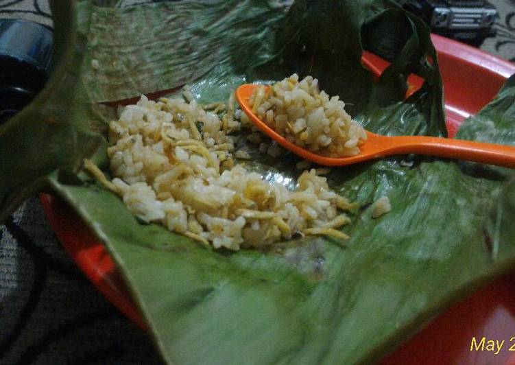 resep masakan Nasi bakar teri untuk anak di atas 1 tahun