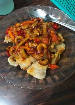 Pork Goreng Mete Manis Pedas #nonhalal