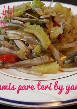 Tumis pare ikan teri