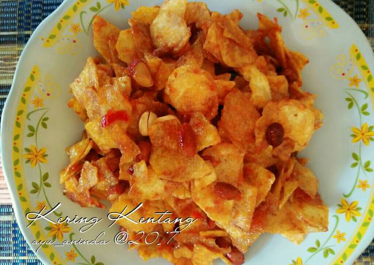 resep lengkap untuk Kering Kentang Pedas Manis Gurih