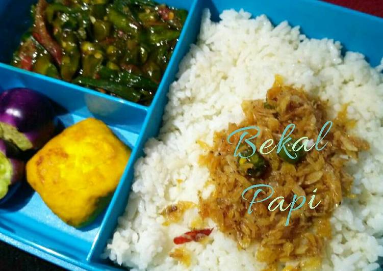 cara membuat Bekal suami oseng genjer