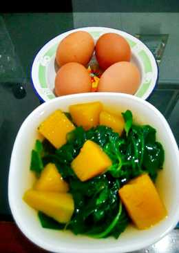 Sayur bening bayam&labu parang(menu diet)