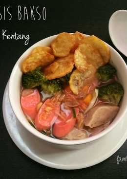 Sup Sosis Bakso & Keripik Kentang