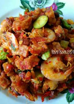 Balado Udang Tempe