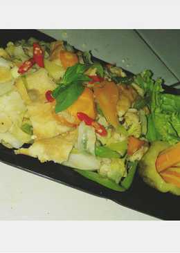 Capcay sayur + telur dadar