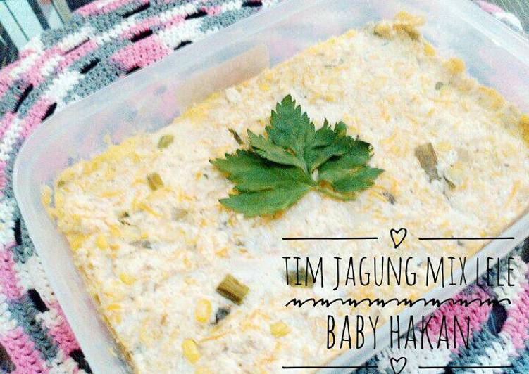 resep lengkap untuk Tim Jagung Mix Lele(7m+)