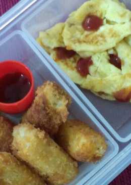 Pom Pom Dori & Scramble egg (bekal sekolah anak TK)